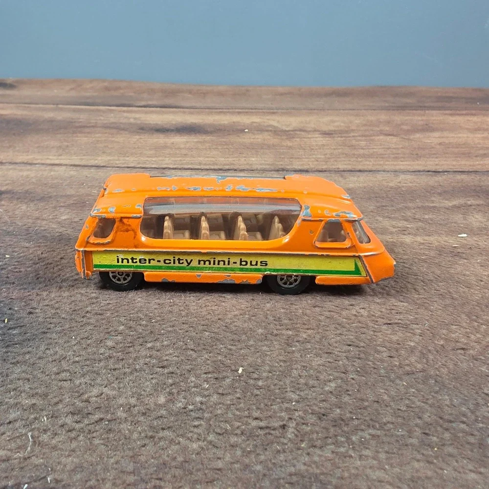 Corgi Inter-City Mini-Bus Kids OS Orange Good Vintage Diecast Toy Great Britain